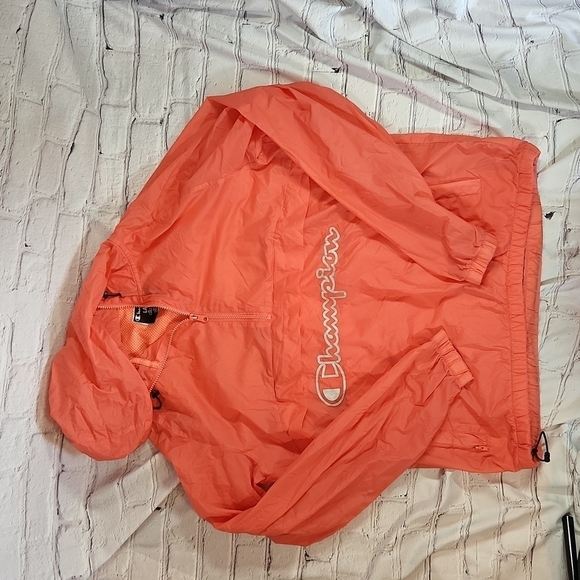 Champion women's lightweight rain pullover with hoodie - Picture 1 of 7